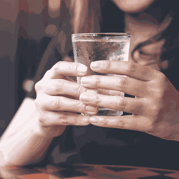 Kaltes Wasserglas